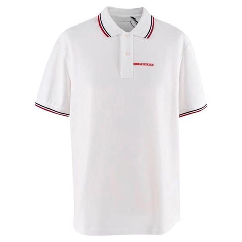 mens white prada polo|prada polo for sale.